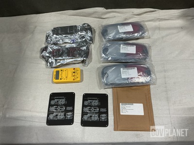 (10) Multimeters, (37) Lamp Holder Bases, (123) Labels & Assorted Items