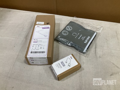 (4) Patient Cables, (3) Patient Thigh Cuffs & Assorted Items