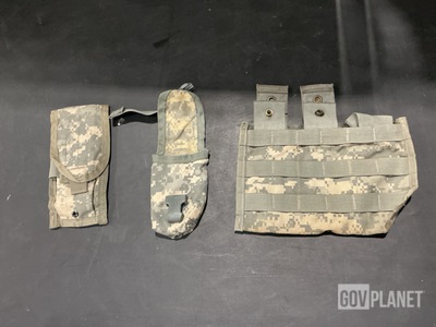 (249) M4 Two Mag Pouches, (92) Flash Bang Grenade Pouches & Assorted Items