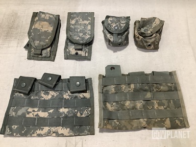 (232) M4 Three Mag Pouches, (212) Hand Grenade Pouches & Assorted Items