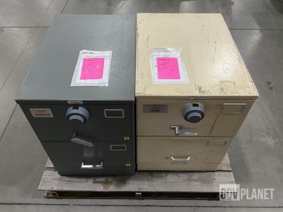 (1) Mosler Filing Cabinet Safe & (1) Hamilton Filing Cabinet Safe