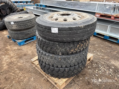 Quantity of (4) 11R24.5 Tyres