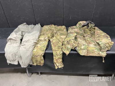 (5) Pairs of Cold Weather Trousers, (4) Wet Weather Jackets & Assorted Items