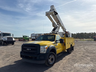 Altec TA37M 37 ft on 2012 Ford F-550 4x2 Bucket Truck