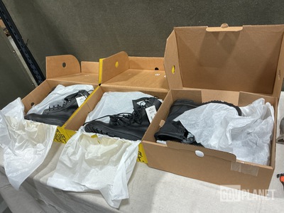 (29) Pairs of Men's Safety Boots, (3) Pairs of Climber's Boots & Assorted Items