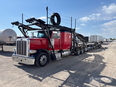 2020 Peterbilt 389 6x4 Sleeper Car Carrier Truck
