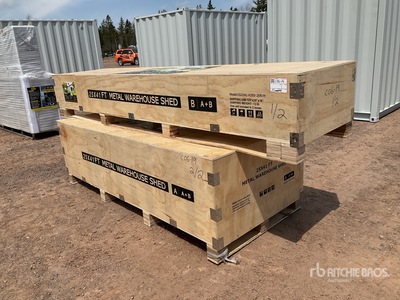 2026 EMC 25 ft x 41 ft Double Metal Warehouse Shed (Unused)