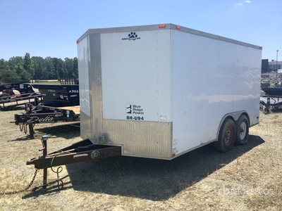 2014 Husky Cargo 14 ft T/A Remorque fermée
