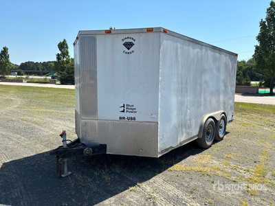 2013 Diamond 14 ft T/A Enclosed Trailer