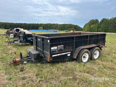 2017 Topline TD-12 12 ft T/A Dump Utility Trailer