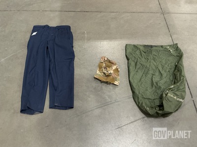 (27) Pairs of Men’s Trousers, (10) Helmet Covers & Assorted Items