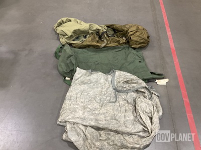 (52) Duffel Bags, (8) Wet Weather Poncho Liners & Assorted Items