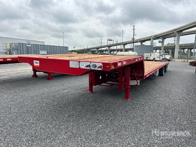 2013 Transcraft DTL-2100 53 ft T/A Spread Axle Single Drop Step Deck Trailer