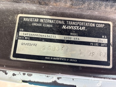 1992 International Harvester 4900 6x4 Manure Spreader