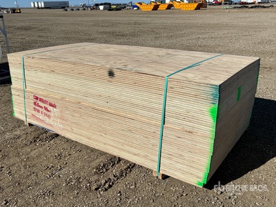 Quantity of (50) 4 ft x 8 ft x 5/8 in CSP/DFP No Stamp Plywood (Unused)