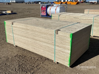 Quantity of (40) 4 ft x 8 ft x 3/4 in CSP/DFP No Stamp Plywood (Unused)