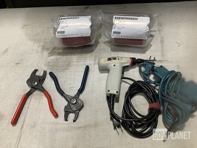 (8) Steering Stops, (9) Pliers, (38) Hose & Assorted Items