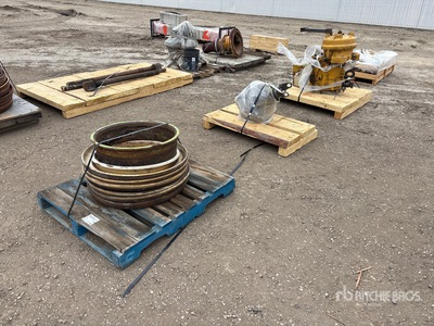 Quantity of (4) Pallets of Terex Scraper Parts (Inoperable) - Fits Terex TS14G