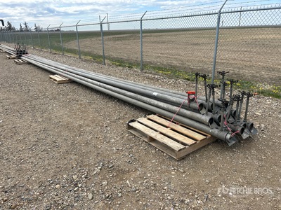 Quantity of (12) 4 in x 40 ft Irrigation Pipe