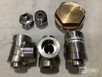 (1) Valve Cap, (2) Union Tailpieces, (3) Pipe Tees & Assorted Items