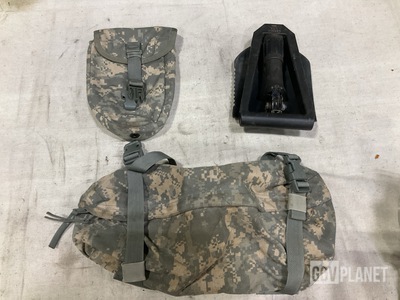 (5) Entrenching Hand Tools, (36) Entrenching Hand Tool Carriers & Assorted Items