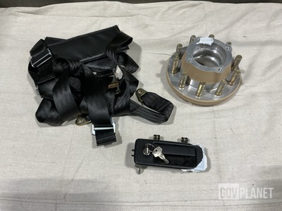 (1) Door Handle, (1) Wheel Hub, (1) Safety Belt & Assorted Items
