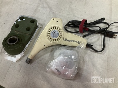(12) Heat Guns, (1) Eye Brackets, (1) Valve Body & Assorted Items