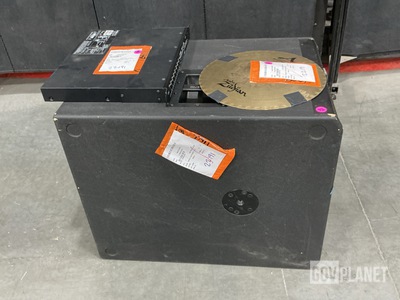 (1) Cymbal, (1) Input Rack & Assorted Items