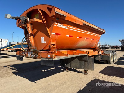 2007 Midland TW2500 16 ft T/A Lead zijkiep aanhangwagen