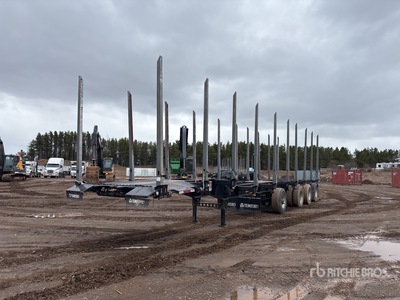 2023 Temisko 51 ft Quad/A Boomstam aanhangwagen