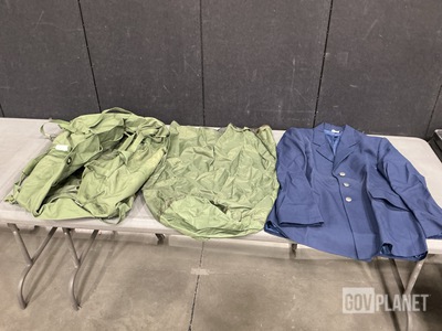 (21) Men’s Coats, (39) Clothing Bags, (22) Duffel Bags & Assorted Items