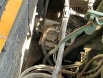 Engine with A/C Compressor