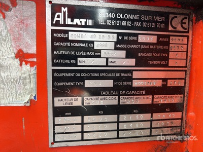 2005 Amlat Combi 40-12-55 4000 kg Chariot Forklift