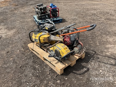Quantity of (4) 2 x Atlas Copco Demolition Breakers & 2x Vibratory Plate Compactors