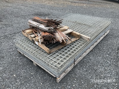 Quantity of 8 ft x 4 ft Galvanized Schermen