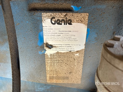 2002 Genie S-40 Telescopic Boom Lift