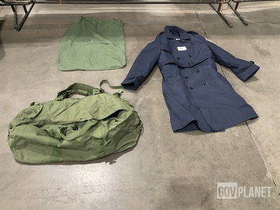 (14) All-Weather Coats, (17) Duffel Bags & Assorted Items