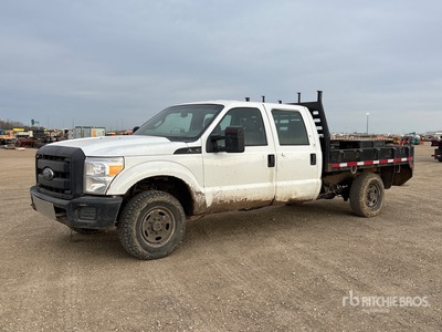 2015 Ford F-250 XL 4x4 Crew Cab Flatbed Truck
