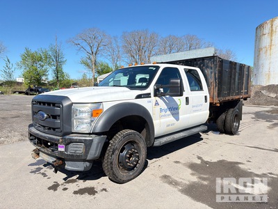 2016 Ford F-450 XL 4x2 Crew Cab Flatbed Dump Truck