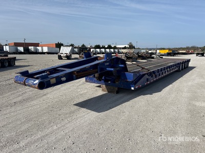 2008 Trail-Eze TE120-0F59 60 ton 45 ft Quad/A Lowboy Oilfield Trailer