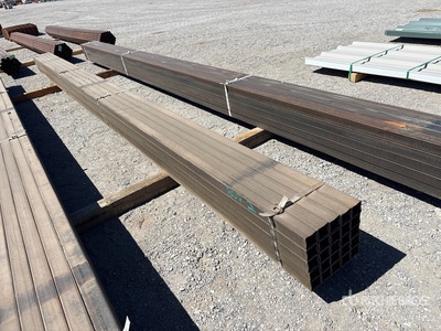 Quantity of (25) 2 1/4 in Square Blk Schedule 10 x 21 ft Steel Pipe