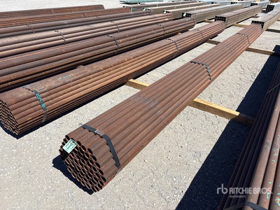 Quantity of (61) BDL 1 7/8 in OD BLK Schedule 40 x 21 ft Steel Pipe
