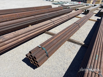 Quantity of (19) 2 7/8 in OD Blk Schedule 40 x 21 ft Steel Pipe