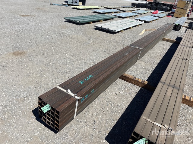 Quantity of (25) BDL 2 1/4 in Square BLK Schedule 10 x 24 ft Steel Pipe