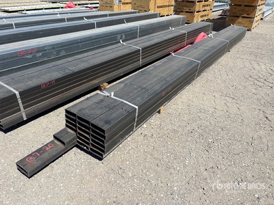 Quantity of (18) BDL 2 in x 6 in Rectangle 14 GA BLK 20 ft Steel Pipe