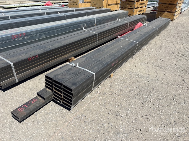 Quantity of (18) BDL 2 in x 6 in Rectangle 14 GA BLK 20 ft Steel Pipe