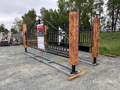 Quantity of (2) 2026 EarthyGrounds TS20S-TL&TS20S-CE 20 ft x 6 ft 8 in Steel Steel Driveway Gate (Unused)