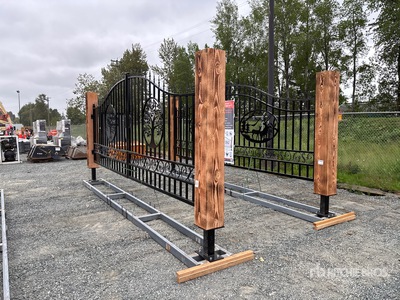 Quantity of (2) 2026 EarthyGrounds TS20S-SC&TS20S-DM 20 ft x 6 ft 8 in Steel Bi-Parting Steel Driveway Gate (Unused)