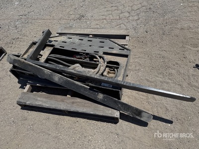 2026 GIYI GY-SF60 60 in Skid Steer Forks - Fits GIYI SP60 (Unused)