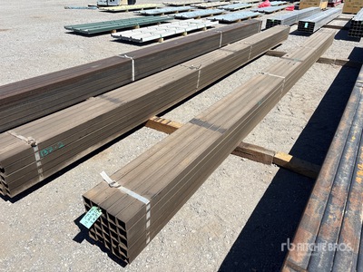 Quantity of (25) 2 1/4 in Square Blk Schedule 10 x 21 ft Steel Pipe